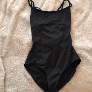 Black dance leotard